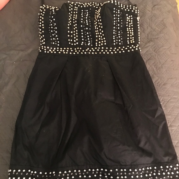 French connection dress beautiful with silver and gold metal - Picture 1 of 6